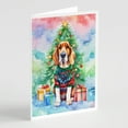 thumbnail image 1 of Basset Hound Christmas Greeting Cards Pack of 8 7 in x 5 in, 1 of 3