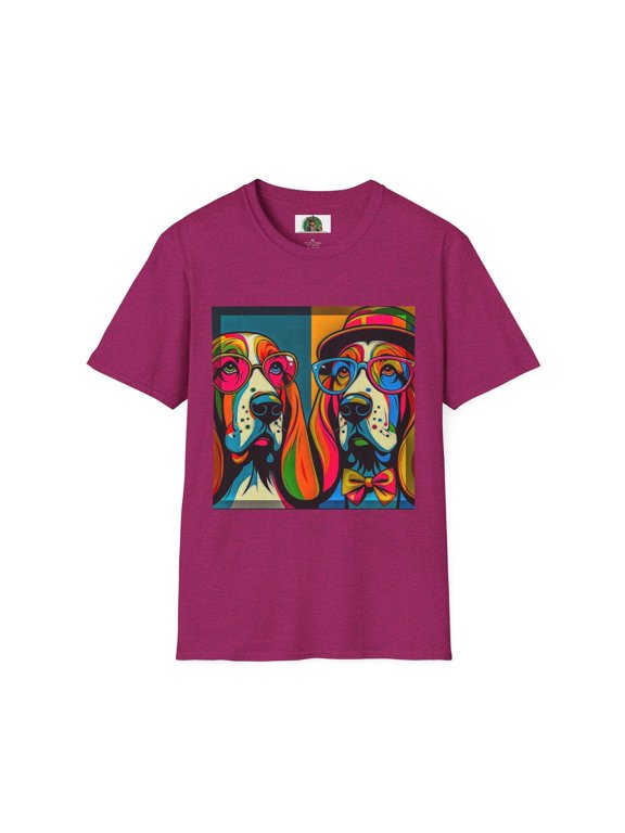 Basset Hound Couple Pop Art Pic