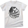 thumbnail image 1 of Basset Hound Dad, Unisex Men's Shirt, Basset Hound Owner, Funny Dog Dad Gift, Heather Ash, Small, 1 of 6