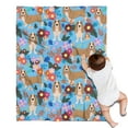 thumbnail image 1 of Basset Hound Dog and Flower Blanket,Comfortable Soft Flannel Throw Blanket,All Season,Warm Lightweight Blankets for Sofa Bed Couch Living Room Chair,30"x40"(80x100cm), 1 of 4
