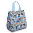 thumbnail image 1 of Basset Hound Dog and Flower Insulated Lunch Bag for Women & Adults,Large Portable Soft Cooler Lunch Bag,Thermal Food Storage Tote with Pearl Cotton,8.66L,8.75x5.75x9.5 Inch, 1 of 6