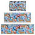 thumbnail image 1 of Basset Hound Dog and Flower Kitchen Rugs Sets Of 3,Kitchen Runner Rugs Non Skid Washable,Decorative Kitchen Floor Mats for Kitchen,Sink,Laundry,17"x30"+ 17"x47" + 17"x59", 1 of 6