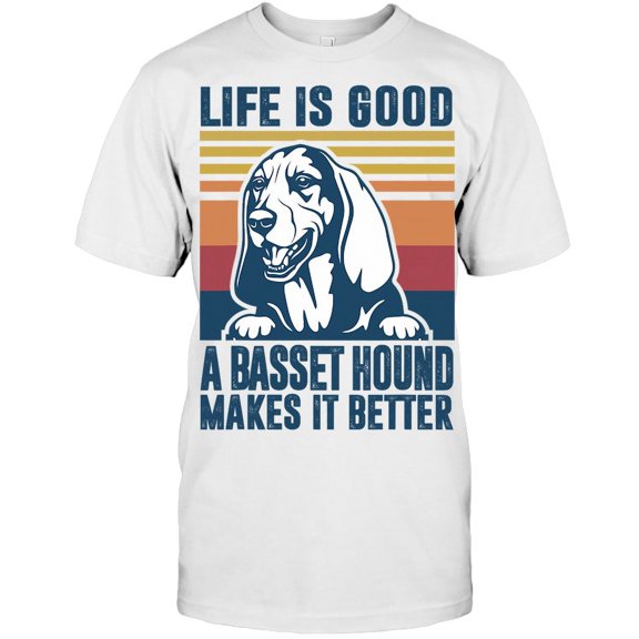 Basset Hound Dog Mom Dad Classic T-shirt