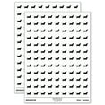 thumbnail image 1 of Basset Hound Dog Solid 200+ Round Stickers - White - Matte Finish - 0.50" Size, 1 of 3