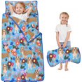 thumbnail image 1 of Basset Hound Dog and Flower Toddler Nap Mats for Kids Preschool,Sleeping Mat Bag or Kids,Toddler Sleeping Bag,Toddler Nap Mat or Daycare, 1 of 6