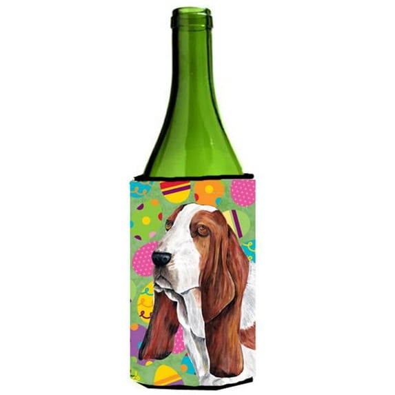 Basset Hound Easter Eggtravaganza Wine Bottle Hugger - 24 oz.