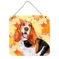 thumbnail image 1 of Basset Hound Fall Wall or Door Hanging Prints, 6 x 6 in., 1 of 1