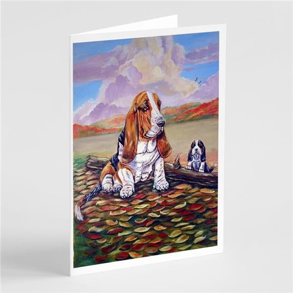 Basset Hound Greeting Cards & Envelopes - Pack of 8