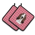 thumbnail image 1 of Basset Hound Hearts Pair of Pot Holders, 1 of 2