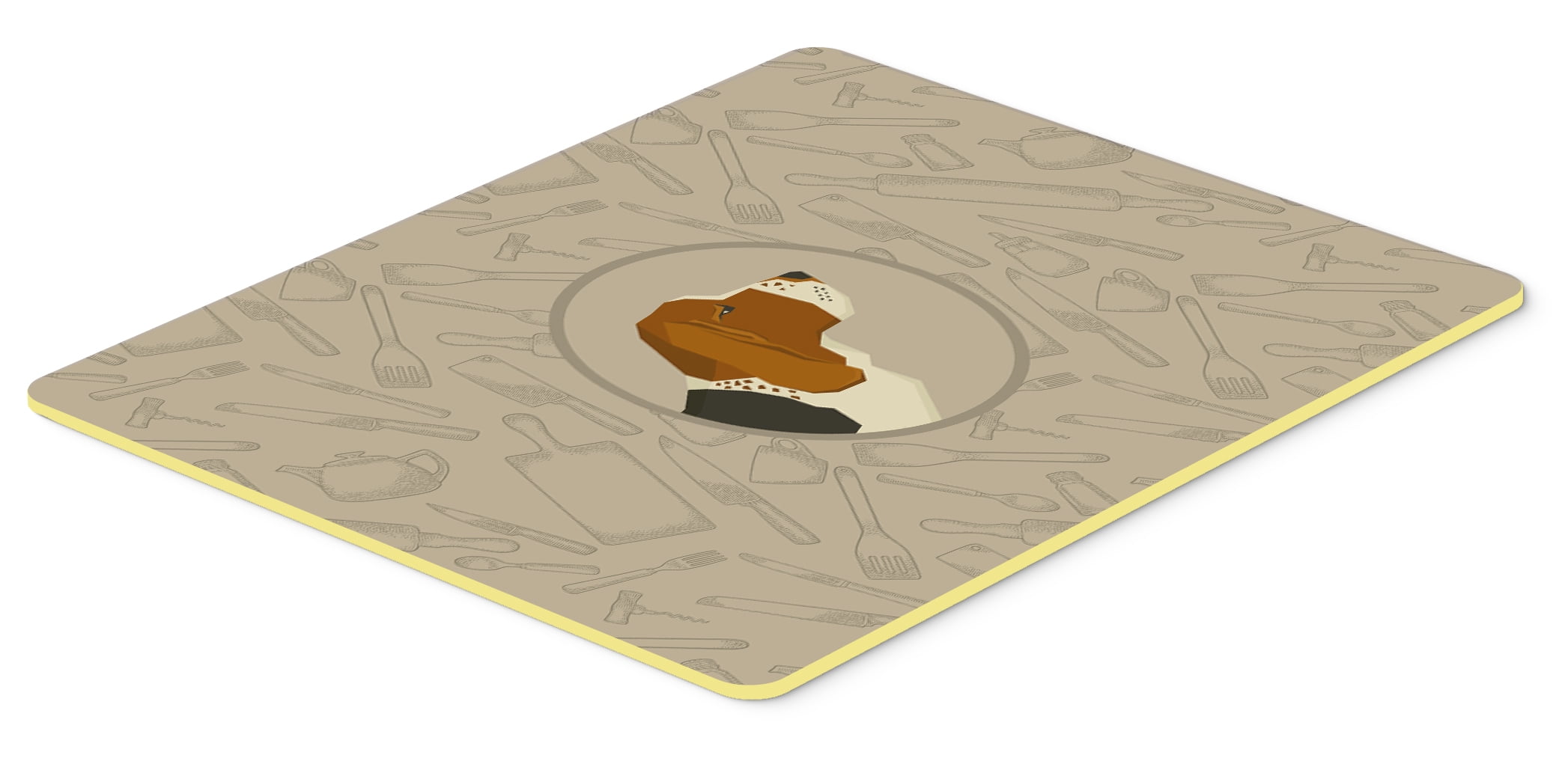 Basset Hound In the Kitchen Kitchen or Bath Mat 24x36