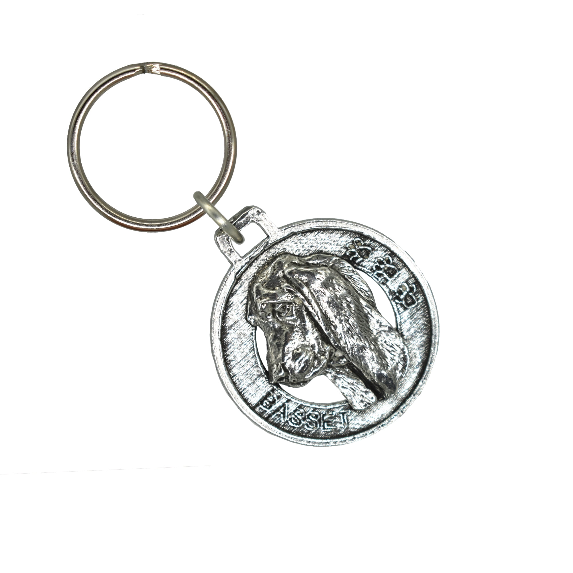Basset Hound Shaped Keychain
