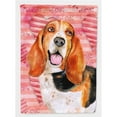 thumbnail image 1 of Basset Hound Love Flag - Garden Size, 1 of 1