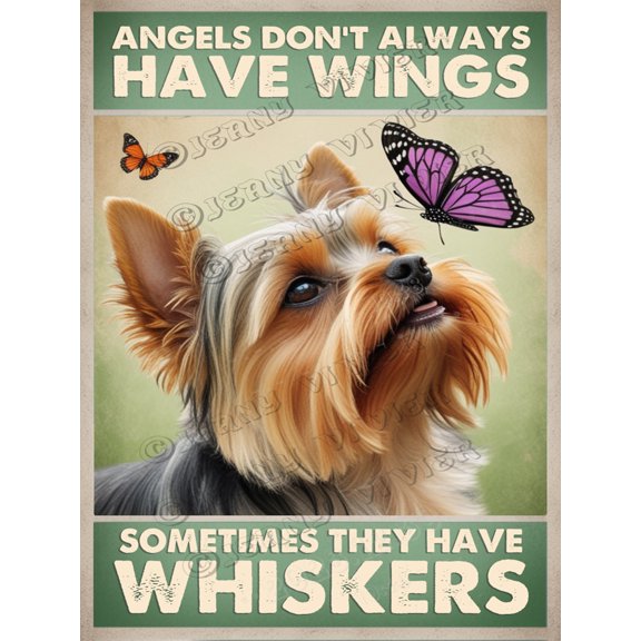 Basset Hound Metal Sign - Angels Don't Always Have Wings, Sometimes They Have Whiskers - Vintage Aluminum Decor for Bars and Clubs - 12x8 Inches