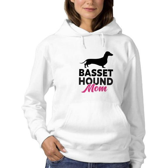 Basset Hound Mom Hoodie Women -SPIdeals Designs, Female Small