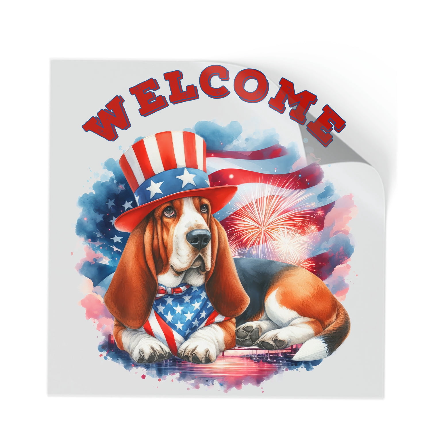 Hound Dog Fourth Of July T Shirt Design Vector Download