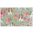 thumbnail image 1 of Basset Hound and Pioneer Flower Door Rugs,Washable Non Slip Door Mats Indoor,Decorative Door Mats,Entry Mat Indoor for Entrance,Bedroom,Kitchen,Bathroom,17"x30", 1 of 6