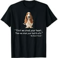 thumbnail image 1 of Basset Hound Shirts First We Steal Your Heart T-Shirt, 1 of 4