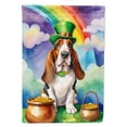 thumbnail image 1 of Basset Hound St Patrick's Day Garden Flag 11.25 in x 15.5 in, 1 of 41