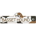 thumbnail image 1 of Basset Hound Street Sign | Indoor/Outdoor | Dog Lover Funny Home Décor for Garages, Living Rooms, Bedroom, Offices | SignMission personalized gift | 18" Wide, 1 of 5