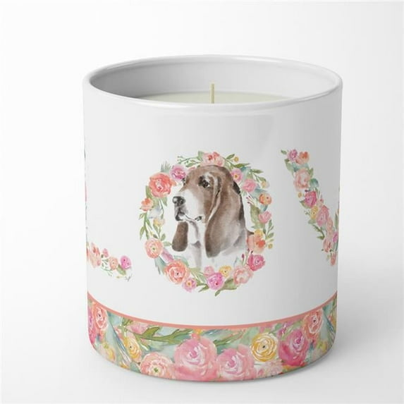 Basset Hound Style 3 LOVE 10 oz Decorative Soy Candle