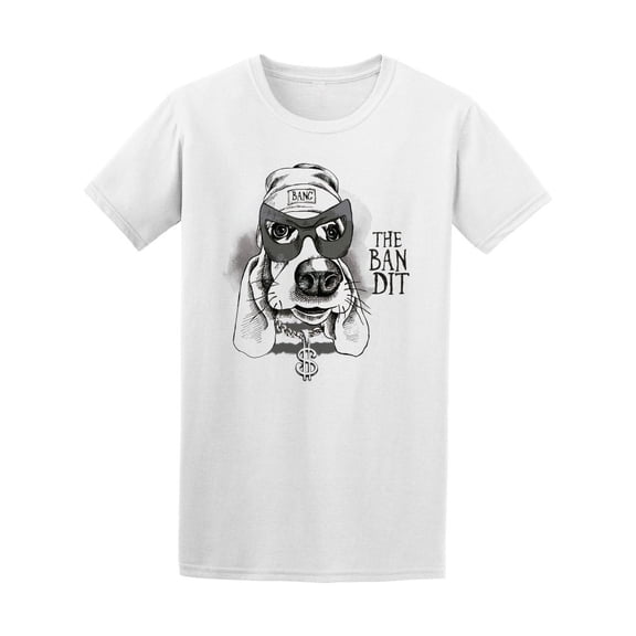 Basset Hound The Bandit Dog Tee Men's -Image by Shutterstock