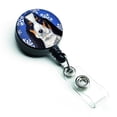 thumbnail image 1 of Basset Hound Winter Snowflakes Holiday Retractable Badge Reel, 1 of 1