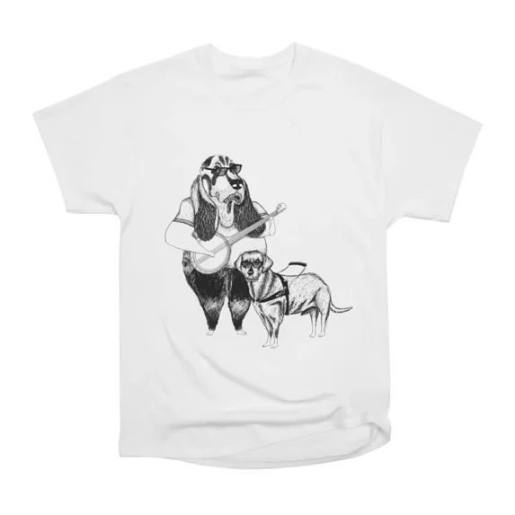 Basset Hound and Banjo Labrador Retriever too T-Shirt Tee Gift For Him ...