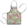 thumbnail image 1 of Basset Hound and Pioneer Flower Kids Aprons for Girls and Boys,Adjustable Neck Strap Toddler Aprons for Kids Cooking Baking, 1 of 7
