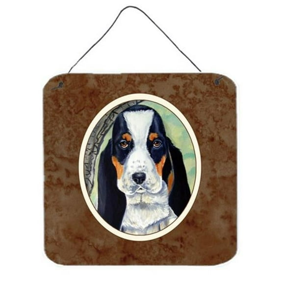 Basset Hound on the Branch Wall or Door Hanging Prints