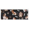 thumbnail image 1 of Basset Hounds with Bones and Presents Kitchen Rug Mat,Kitchen Runner Rugs Non Skid Washable,Decorative Kitchen Floor Mats for Kitchen,Sink,Laundry,17"X47", 1 of 5