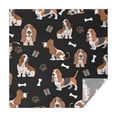 thumbnail image 1 of Basset Hounds with Bones and Presents Square Tablecloth,Waterproof Square Table Cover,Wipeable Spillproof Washable Table Cover for Home Kitchen Party Decor 42"X42"(107x107cm), 1 of 6