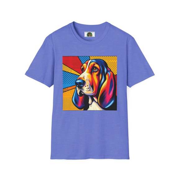Basset Hounds PopArt1 Unisex Softstyle T-Shirt