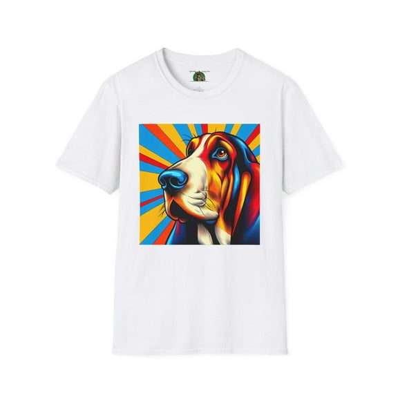 Basset Hounds PopArt2 Unisex Softstyle T-Shirt