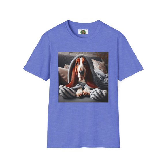 Basset Hounds "Sleepy" Unisex Softstyle T-Shirt