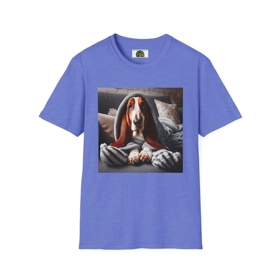 Basset Hounds "Sleepy" Unisex Softstyle T-Shirt