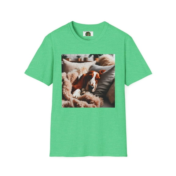 Basset Hounds Sweepy Unisex Softstyle T-Shirt