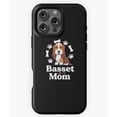 thumbnail image 1 of Basset Mom Basset Hound Mama Kawaii Phone Case for iPhone 16 15 14 13 12 11 Pro Max, 1 of 2