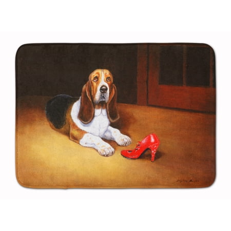 Basset and Shoe Machine Washable Memory Foam Mat