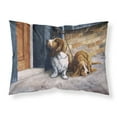 thumbnail image 1 of Bassets Basset Hound Fabric Standard Pillowcase, 1 of 2