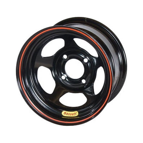 Bassett 37SH3 13X7 Inertia 4x100 mm 3 In Backspace Black Wheel