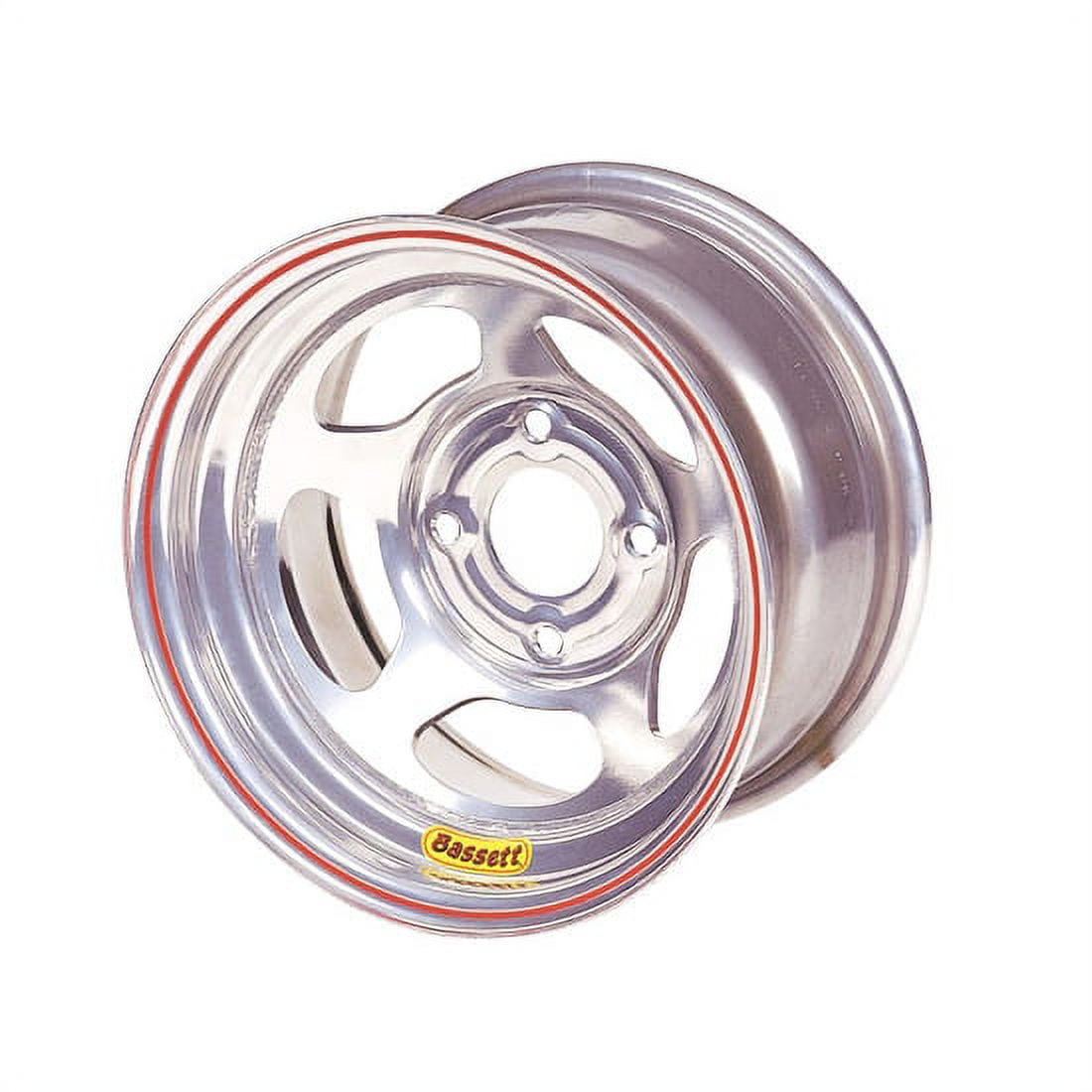 Bassett 37SH35S 13X7 Inertia 4x100 mm 3.5 In Silver Wheel