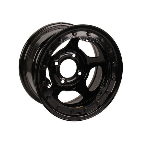 Bassett 37ST2L 13X7 Inertia 4x4.5 2 In BS Black Beadlock Wheel