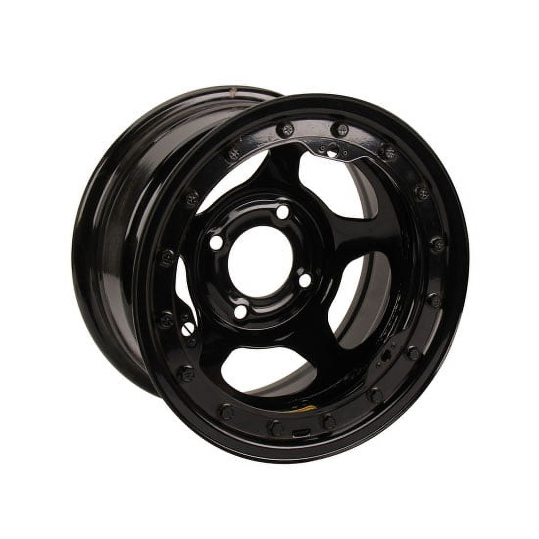 Bassett 38ST4L 13X8 Inertia 4x4.5 4 In. BS Black Beadlock Wheel