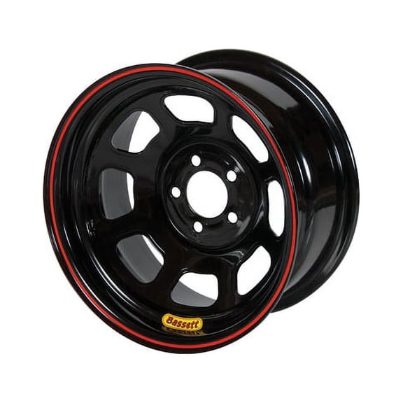 Bassett 47SF3 14X7 D-Hole 5x4.5 3 In. Bckspc Black Wheel
