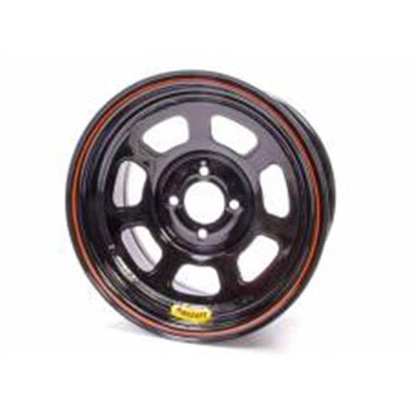 Bassett 47SP4 14 x 7 in. Back Spacing Lightweight D-Hole Wheel - Black