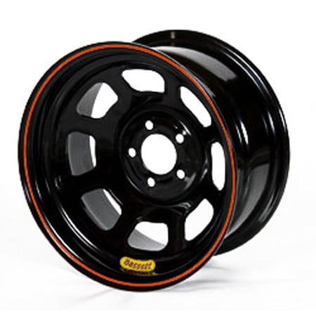 Bassett 48SF2 14X8 D-Hole 5x4.5 2 In. Bckspc Black Wheel