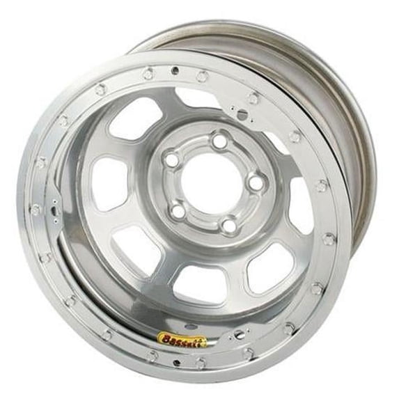 Bassett 50SC3SL 15X10 DHole Lite 5on4.75 3 In BS Silver Beadlock Wheel ...