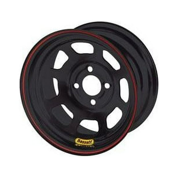 Bassett 50SH5 15 X 10 D-Hole Lightweight Wheel, 4x100 mm, 5 In