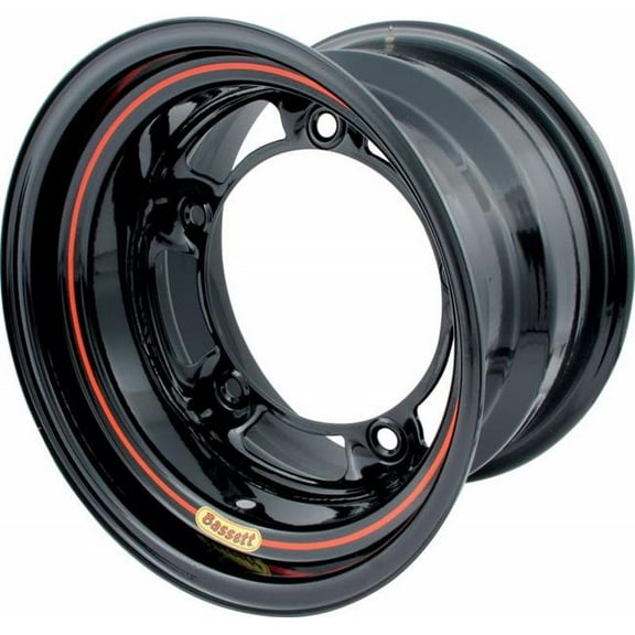 Bassett 50SR5 Ultra Light Wide 5 Wheel - 15 x 10 in. - Black - 5 in. Back Spacing - 15.75 lbs