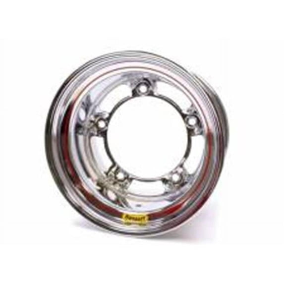 Bassett 50SR55C 5.5 in. Back Spacing 15 x 10 in. 18 lbs Wide 5 Armor Edge Spun Wheel - Chrome